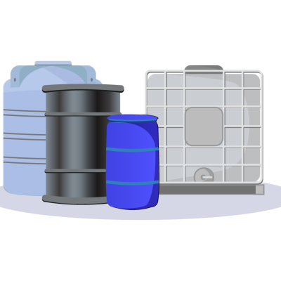 surplus Chemicals IBC Drum and plastic Drum